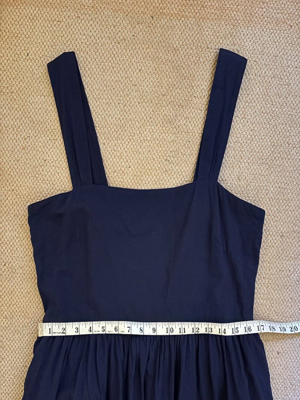 Uniqlo Navy Blue Square Neck Sundress Size L Like New - Picture 6 of 7